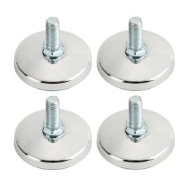 Luminous Rack, Steel Rack, Steel Shelf, Metal Shelf, Luminous 1.0 inches (25 mm), Round Adjuster 4 Piece Set (Diameter 2.2 x Height 0.6 inches (5.5 x 1.5 cm) When Installed