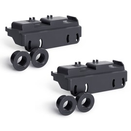 2-Pack WD28X27241 Dishwasher Rack Carrier and Roller Kit Compatible GE Dishwasher Lower Rack Wheels Assembly, Fits L and R Side. Exact Fit Replaces WD12X10438 WD12X10439 WD12X10446 1PCS