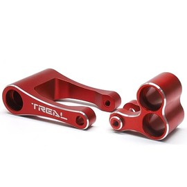 TREAL Losi Promoto MX Knuckle & Pull Rod, CNC Machined Aluminum 7075 Upgrades for Losi 1/4 FXR Motorcycle(Red)