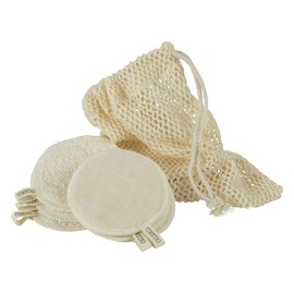 Memo Cotton Cosmetic Pads Pack of 10 with Laundry Bag