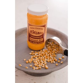 Amish Country Popcorn | Oil and Seasoning Variety Pack | Coconut Oil - 15 oz and Ballpark ButterSalt Popcorn Salt - 5.5 oz