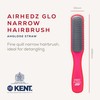 Kent AirHedz Glo Flat 9 Row Brush Strawberry