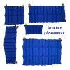 Kit De 5 Compresas Terapéuticas De Semillas Azul Rey