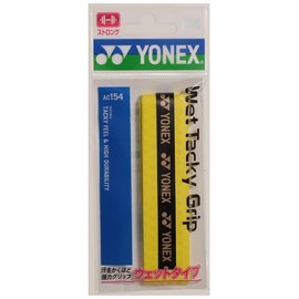 Yonex AC154 151 Grip Tape Wet Tacky Grip (Pack of 1), Bright Yellow