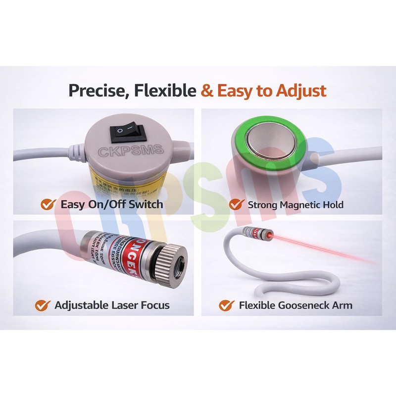 CKPSMS Sewing Machine Laser Light Guide, Magnetic Quilting Light with