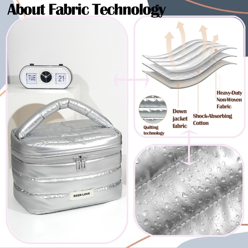 Tragbare Makeup Tasche mit groß für Damen und Frauen/Schminktasche mit