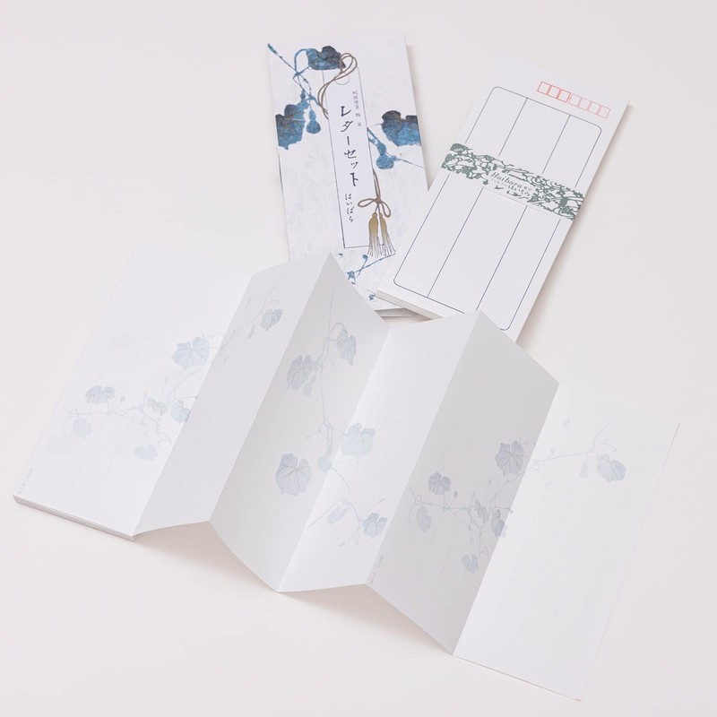 Haibara Bellows Letter Set (Jabara Binsen), Vertical Writing, 90 Sheets,