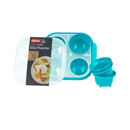 Decor Microsafe Egg Poacher, Teal