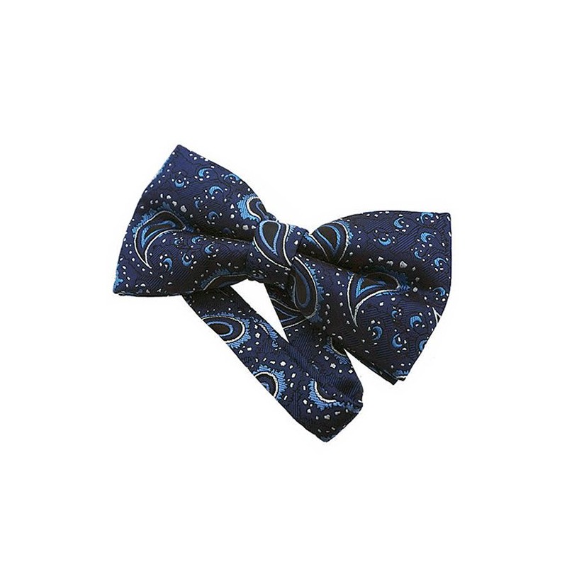 [Bowties.jp] ペイズリー 蝶ネクタイ ボウタイ 簡易装着 全8色 クリーム グレー オレンジ ピンク