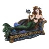 Queen Of Atlantis Siren Mermaid With Fish Resting On Sea
