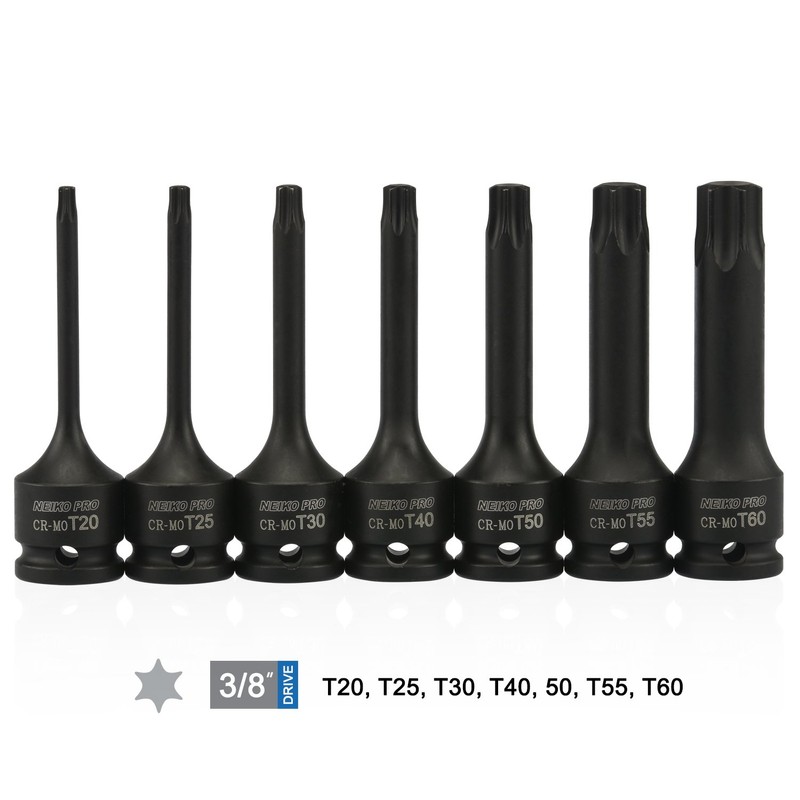 NEIKO 01132B - Juego de llaves de destornillador Torx Star