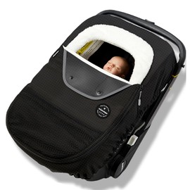Mamatepe Winter Baby Car Seat Cover, Rain and Snow Repellent, Windproof Warm Fleece Breathable with U Shape Zipper for Newborn Car Seat, Universal for Infant Car Seat