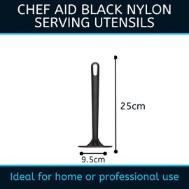 Chef Aid 10E02407 Nylon Masher, BPA Free Kitchen Utensil and Ideal for use with Non-Stick Cookware, Comes in Black Colour and Part of a Full selections of Kitchen Utensils