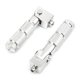 M8 Motorcycle Footrests, 2 Pack 90° Foldable Footrests, Universal Electric Motorcycle Front and Rear Non-Slip Passenger Pedal Support for Electric Motorcycles, Sports Bikes, Pocket Motorcycles