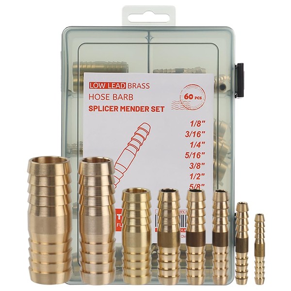 LTWFITTING Assortment Kit Hose ID 1/8, 3/16, 1/4, 5/16, 3/8,