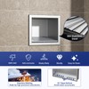 Bernkot Shower Niche, 304 Stainless Steel Stool for Bathroom, Recessed