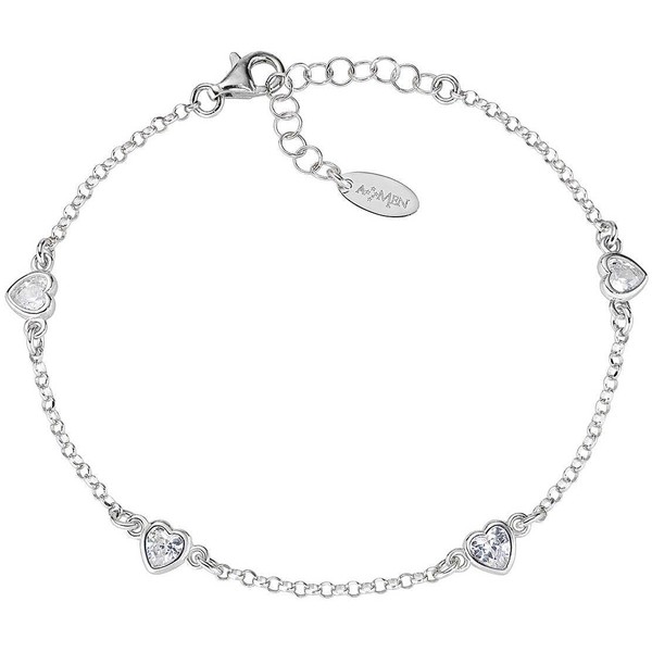 Amen Valentine 2024 Collection 925 Silver Bracelet with White Cubic