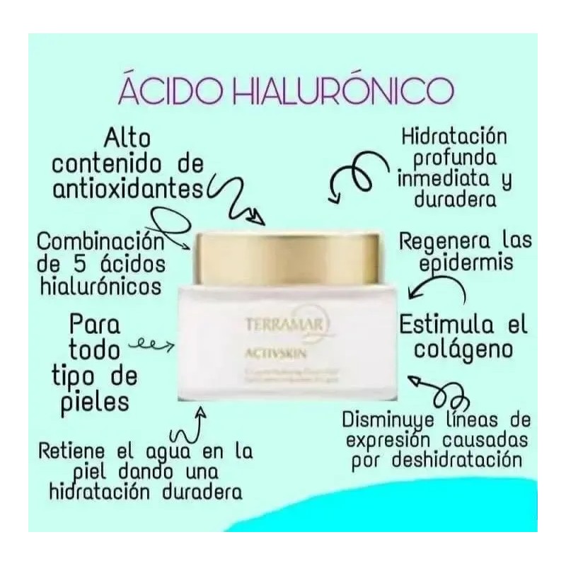 Gel Facial Hidratante Con Acido Hialuronicos Terramar