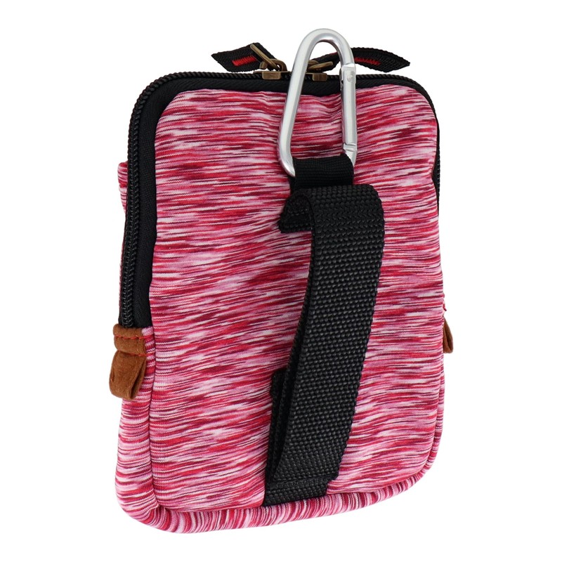 Sankyo Corporation DBLTACT Spandex Series Multi-Storage Case, 2 Pockets, Red