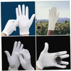 Beavorty 12 Pairs White Cotton Moisturizing Gloves for Dry Hands