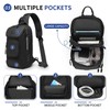 SUIKIHUM Sling Bag for Men, Anti Theft Mini Backpack with