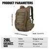 Mardingtop 28L Tactical Backpacks Practical Military Rucksack with Molle System
