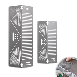 Xanadued 2 Pack Precision Flex Angle & Arc Marking Tool, Angle & Arc Marking Tool, Regla Giratoria Para Cortes MetáLico Para Soldadores, Adjustable Linear Arc Dual-Purpose Scriber, Metal Marking Tool