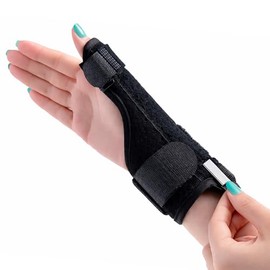 SEVEN MINE Soporte para el Pulgar [Unitalla, Ambidiestra] con Varilla de Aluminio | Inmovilizador de Pulgar con Varilla de Aluminio, De Quervain Tendinitis Rizartrosis, Ambidiestra Hombre Mujer