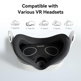 M AMVR AMVR Lens Protector Cover Compatible with Meta Quest 3s, Quest 3/2/1, Vision Pro, Valve Index, Rift S and Pico 4, Protects Lens from Sunlight, Scratches and Dust