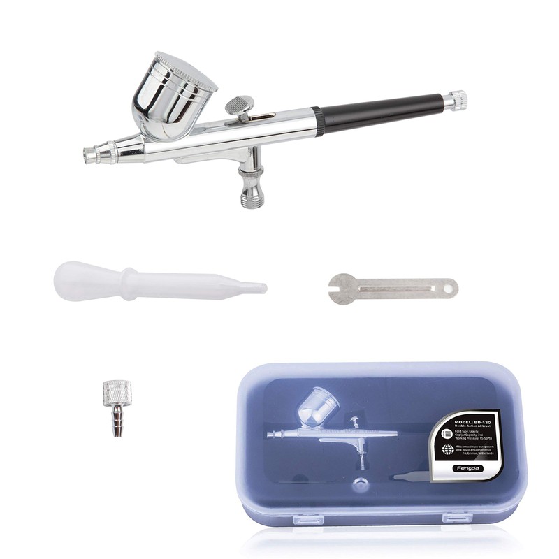 Timbertech Airbrush Kit With Compressor AS-186K With Airbrush Gun, Air