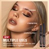 8 Pieces Eyeshadow Pen Set, Shimmer and Neutral Brown Metallic