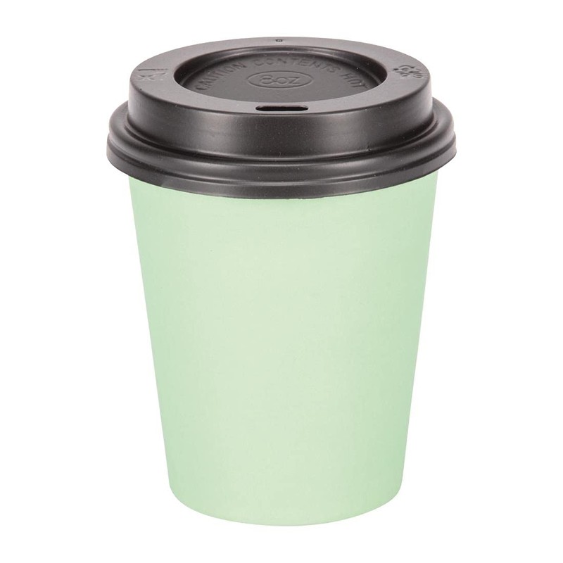 Fiesta GP400 Takeaway Coffee Cups, Single Wall, 8 oz., Turquoise