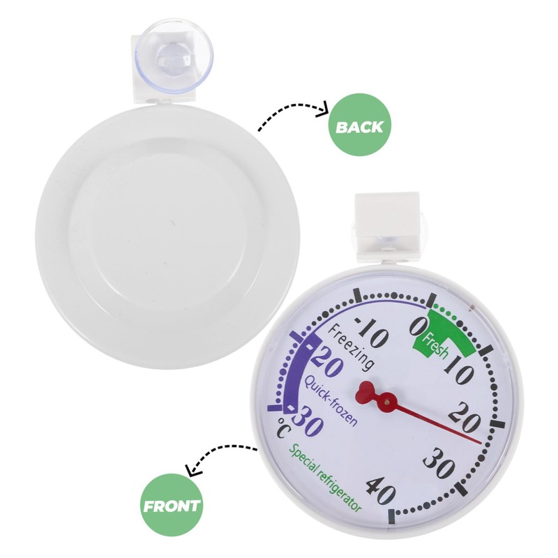 iplusmile Refrigerator Freezer Dial Thermometer High Precision Low Indicator for