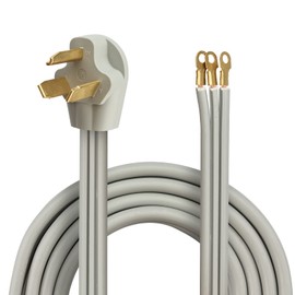 RVMATE 3 Prong SRDT Dryer Cord 10 Feet, 30 Amp Appliance Power Cord (NEMA 10-30P to 3-Wire), 3 Wires with O Ring Terminal Connectors, 100% Copper Wire Dryer Extension Cord.