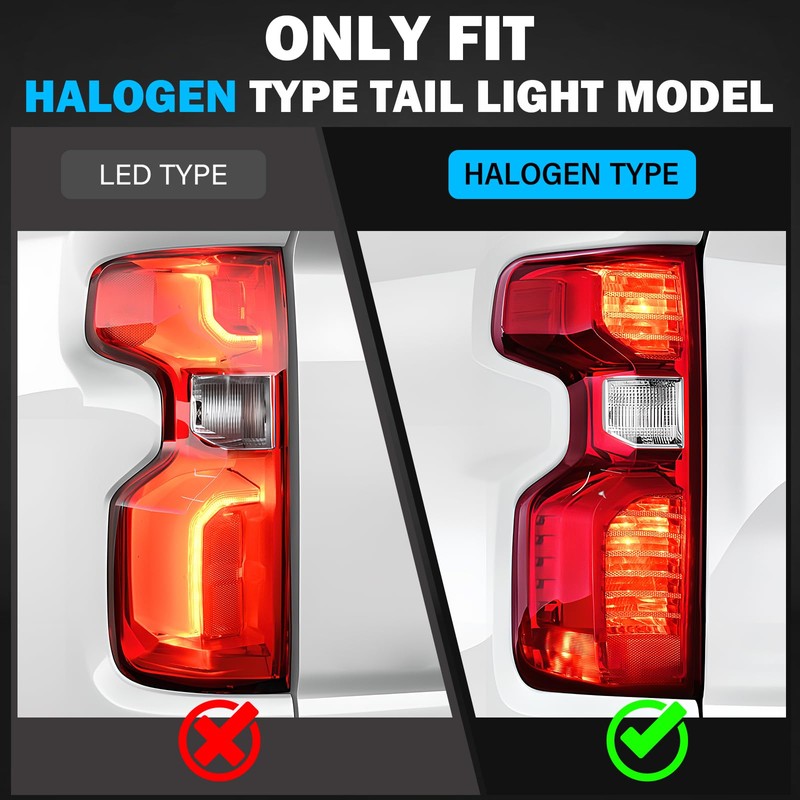 BeamTrack Rear Tail Lights Assembly Compatible with 2019 2020 2021