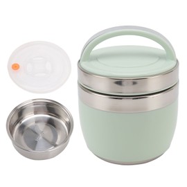 1.2L Thermal Lunch Box Bento Box Set 304 Stainless Steel for Kids Teens Adults Insulated Lunch Containers Green