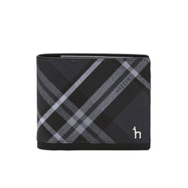 Hazzys (광주신세계)DUBLIN 블랙 체크 가죽 2단 반지갑 HJWA4F866BK (Daegu Shinsegae) DUBLIN Black Check Leather 2-Fold Wallet HJWA4F866BK