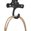 dophee 2PCS Cast Iron Cat Hooks, Heavy Duty Wall Mounted