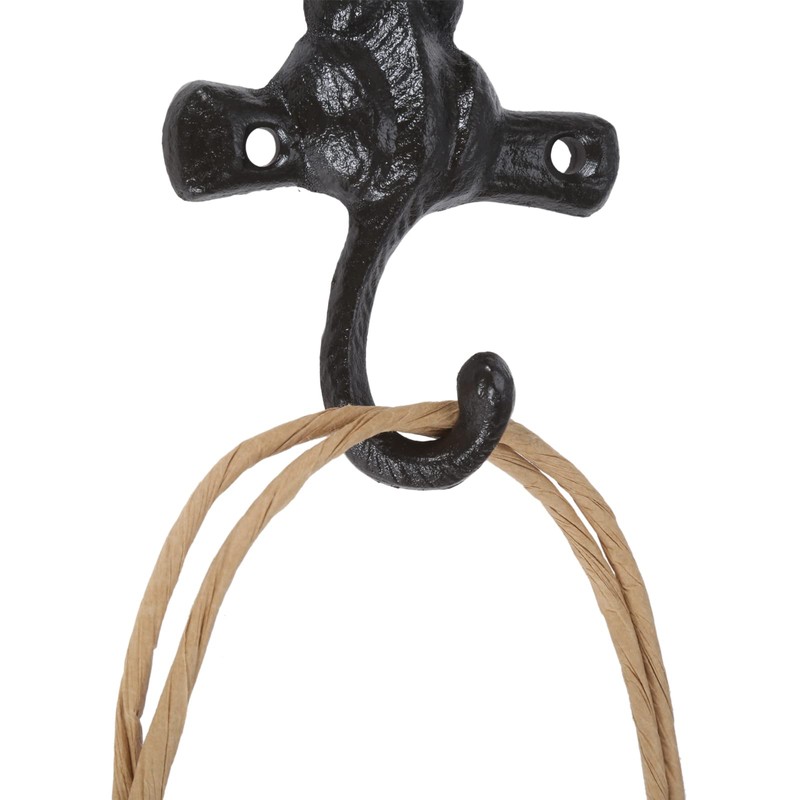 dophee 2PCS Cast Iron Cat Hooks, Heavy Duty Wall Mounted