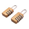 Amtech 2pc Combination Padlock Set, 4-Number & 3-Number Locks for