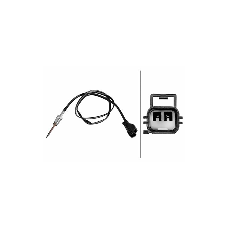 HELLA 6PT 010 376-581 Sensor, Exhaust Gas Temperature – 2-Pin