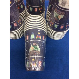 WCN GROUP KENTUCKY DERBY 145 16 oz PAPER CUPS 8 PACK LOTS 48 CUPS BLOWOUT SALE