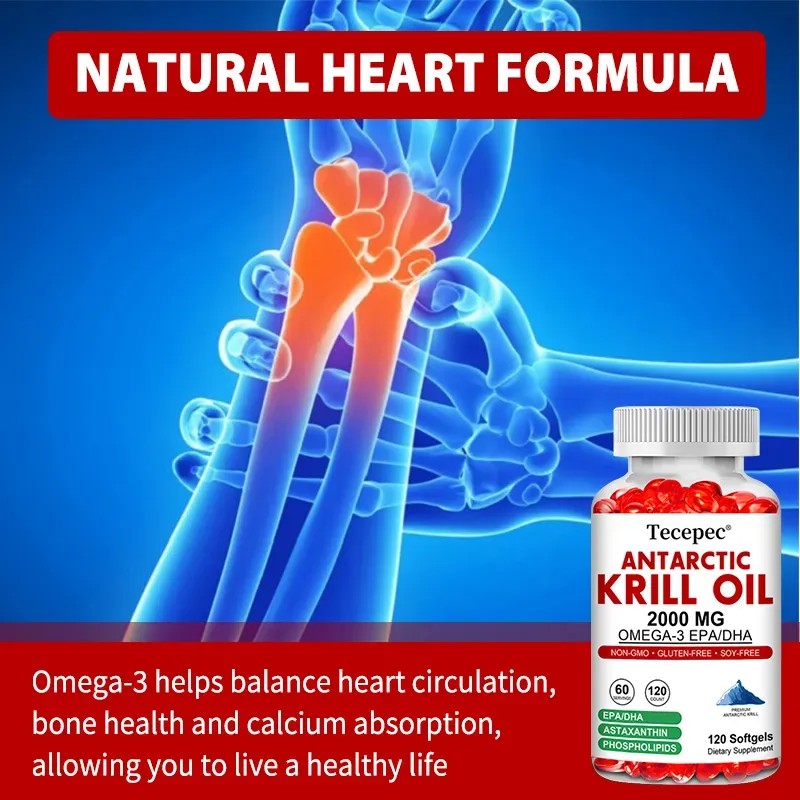 Suplemento Aceite Krill Antártico Tecepec 120 Cápsulas