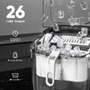 Crzoe Countertop Ice Maker Machine with Handle,26Lbs/24H,9 Cubes Ready in