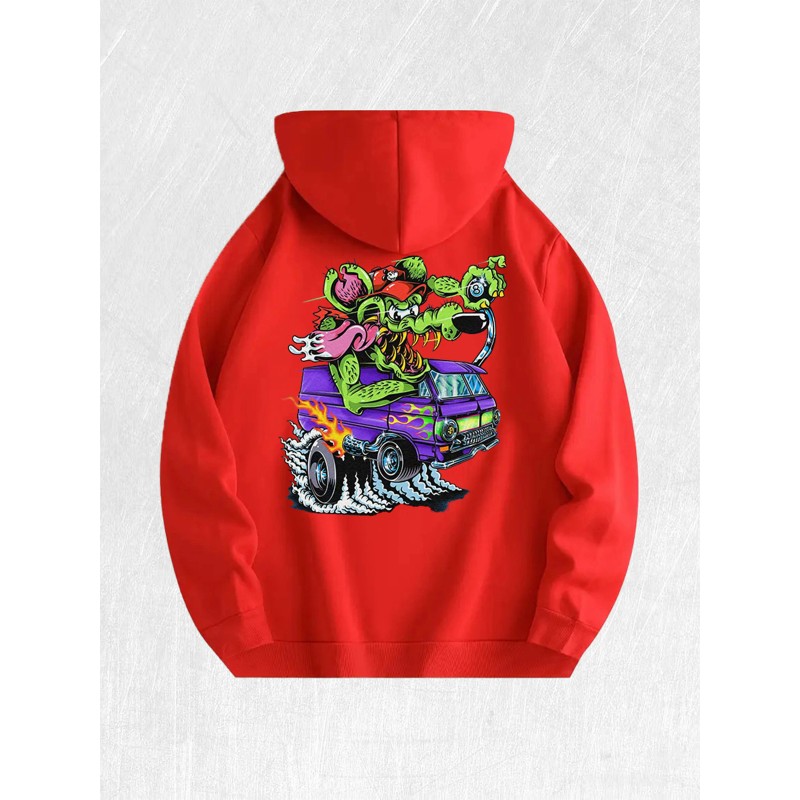 Rat Fink Graphic Hoodie 100% Cotton US Warehouse 7 ColorsColor: