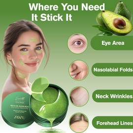 Lktvys Eye Pad Mask - Eye Pads Reduce Dark Circles, Puffiness, Wrinkles, And Bags, Eye Pads Suitable for All Skin Types, Especially Dry, Sensitive, and Nourishing Eye Skin, 120 Pieces