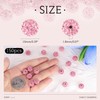 150 pcs 10mm Rhinestone Beads for Jewelry Making, Pink Shiny