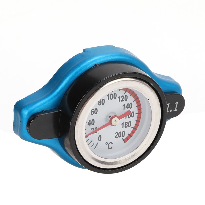 Aluminum Alloy Radiator Cap with Temperature Gauge Pressure Adjustment Leakproof