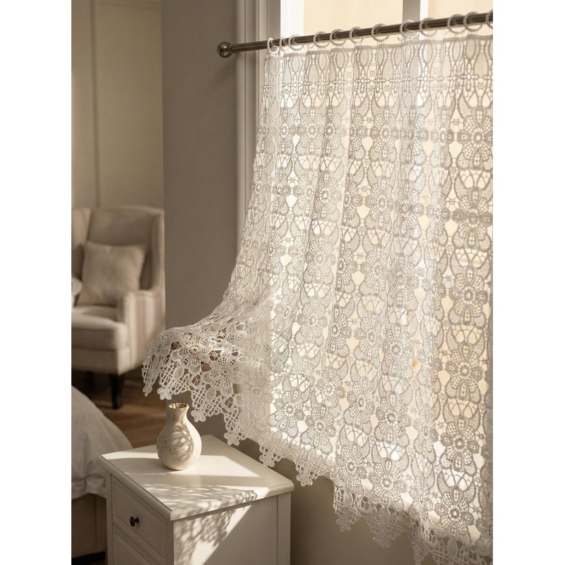 Molaxhome Butterfly Valance Curtains 63x12in Window Treatment for Home Kitchen
