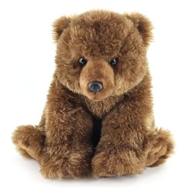 The Petting Zoo Grizzly Bear Stuffed Animal Plushie, Gifts for Kids, Wild Onez Animals, Bear Plush Toy, 12 inches